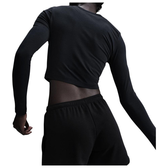 Nike Γυναικεία μακρυμάνικη μπλούζα Sportswear Chill Knit Longsleeve Cropped Top